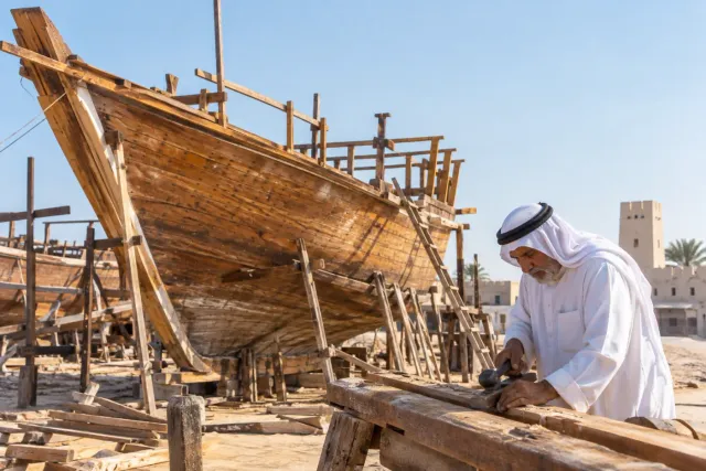 Ajman Dhow Yard + Museum Tour