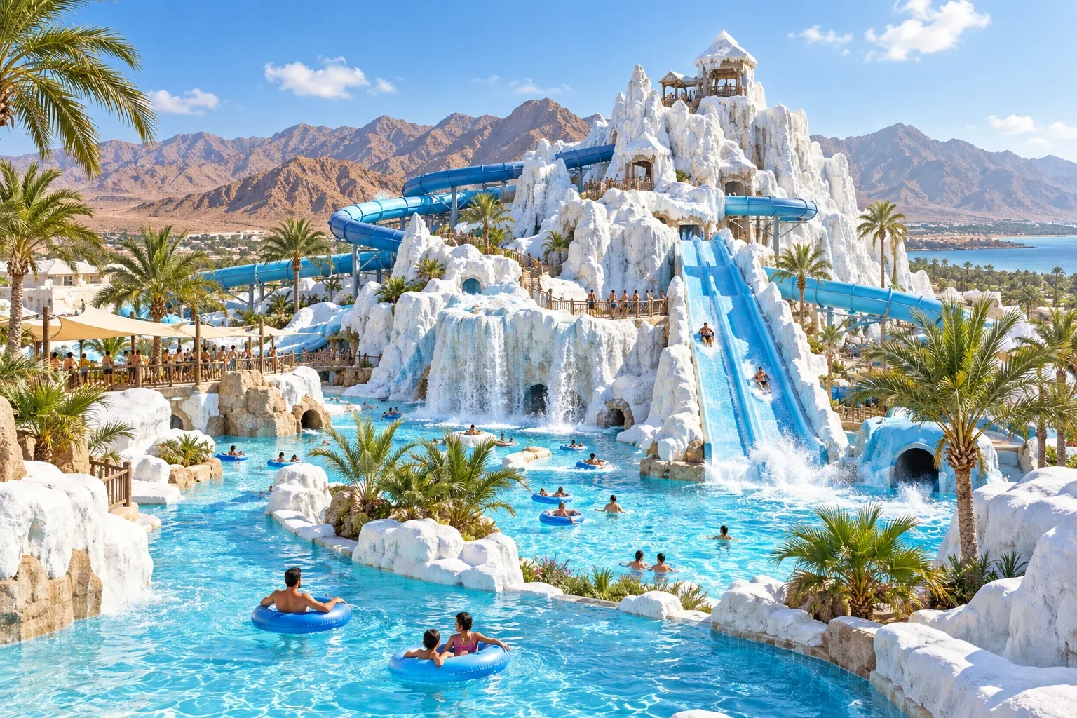 iceland water park — AI illustration