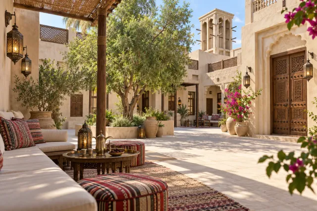 al bait heritage quarter walk — AI illustration