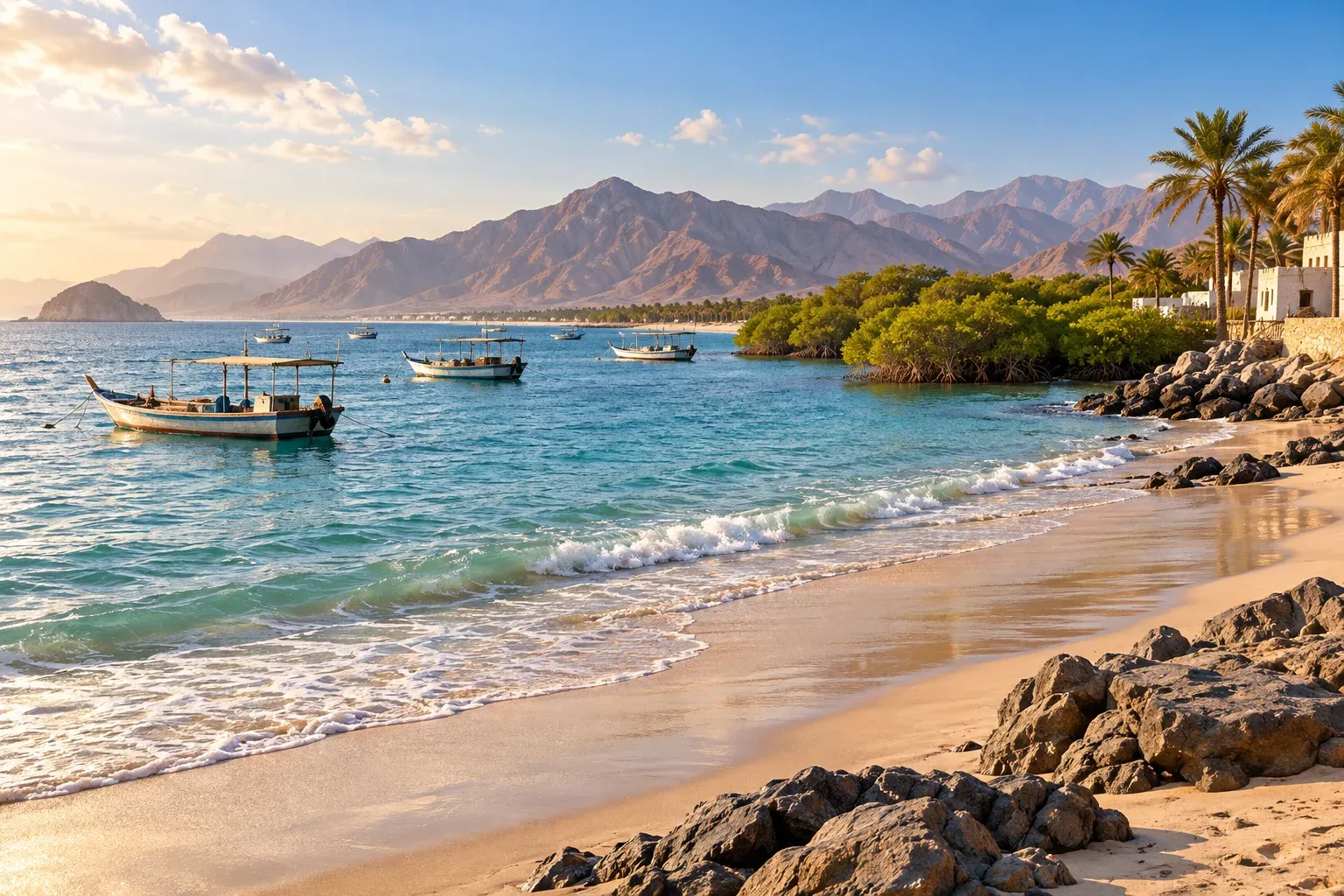 kalba beach — AI illustration