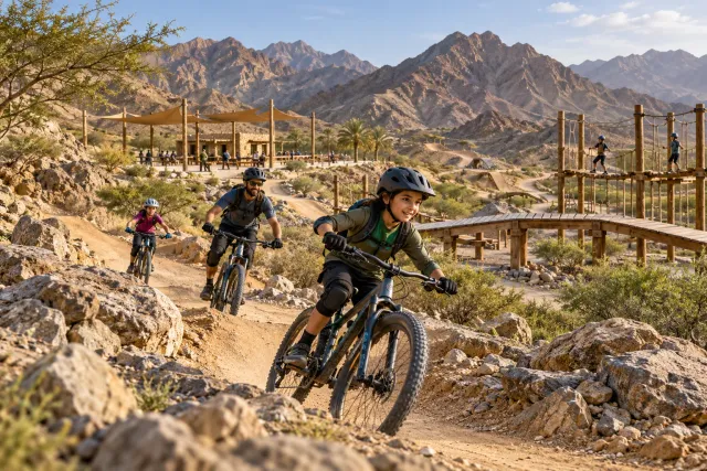 fujairah adventure park — AI illustration