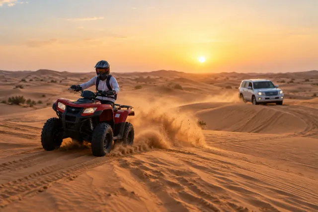 Quad Bike + Desert Safari Combo