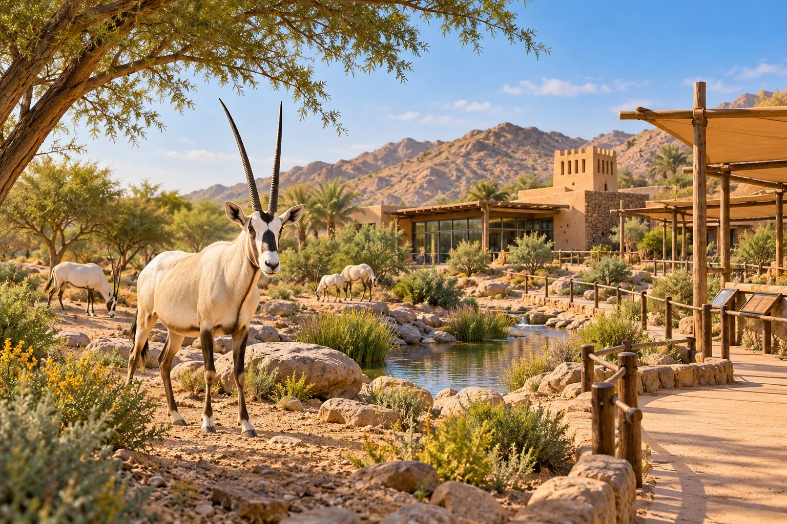 sharjah desert park — AI illustration