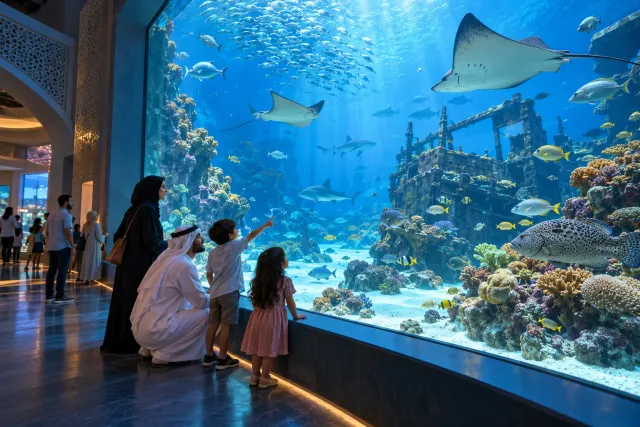 sharjah aquarium — AI illustration