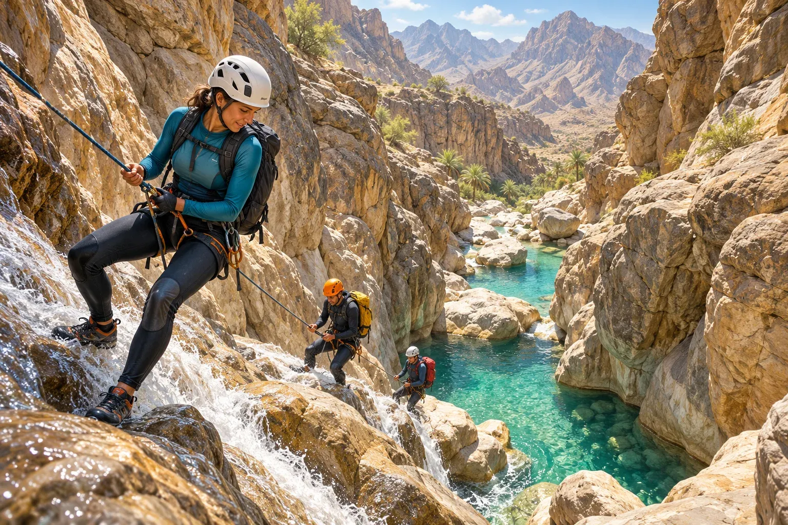 Canyoning Wadi Saham Fujairah