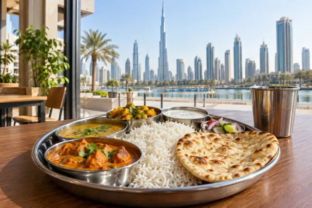 Day to Day cafeterias — Indian meal 10–15 AED