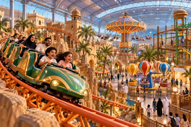 adventureland sharjah — AI illustration