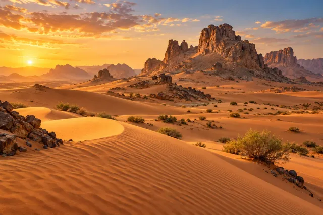 mleiha desert — AI illustration