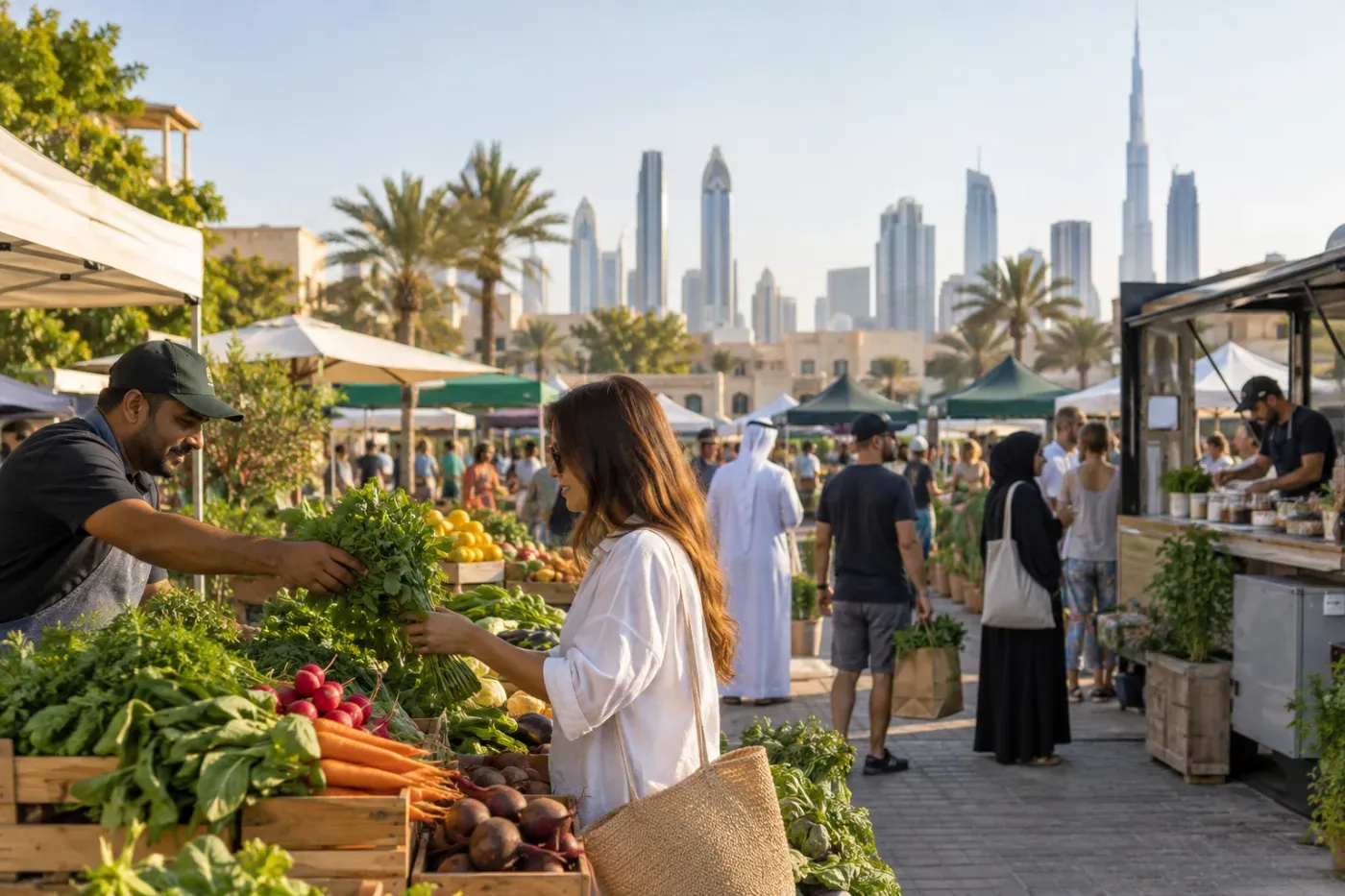 Satwa farmers market (Friday mornings)