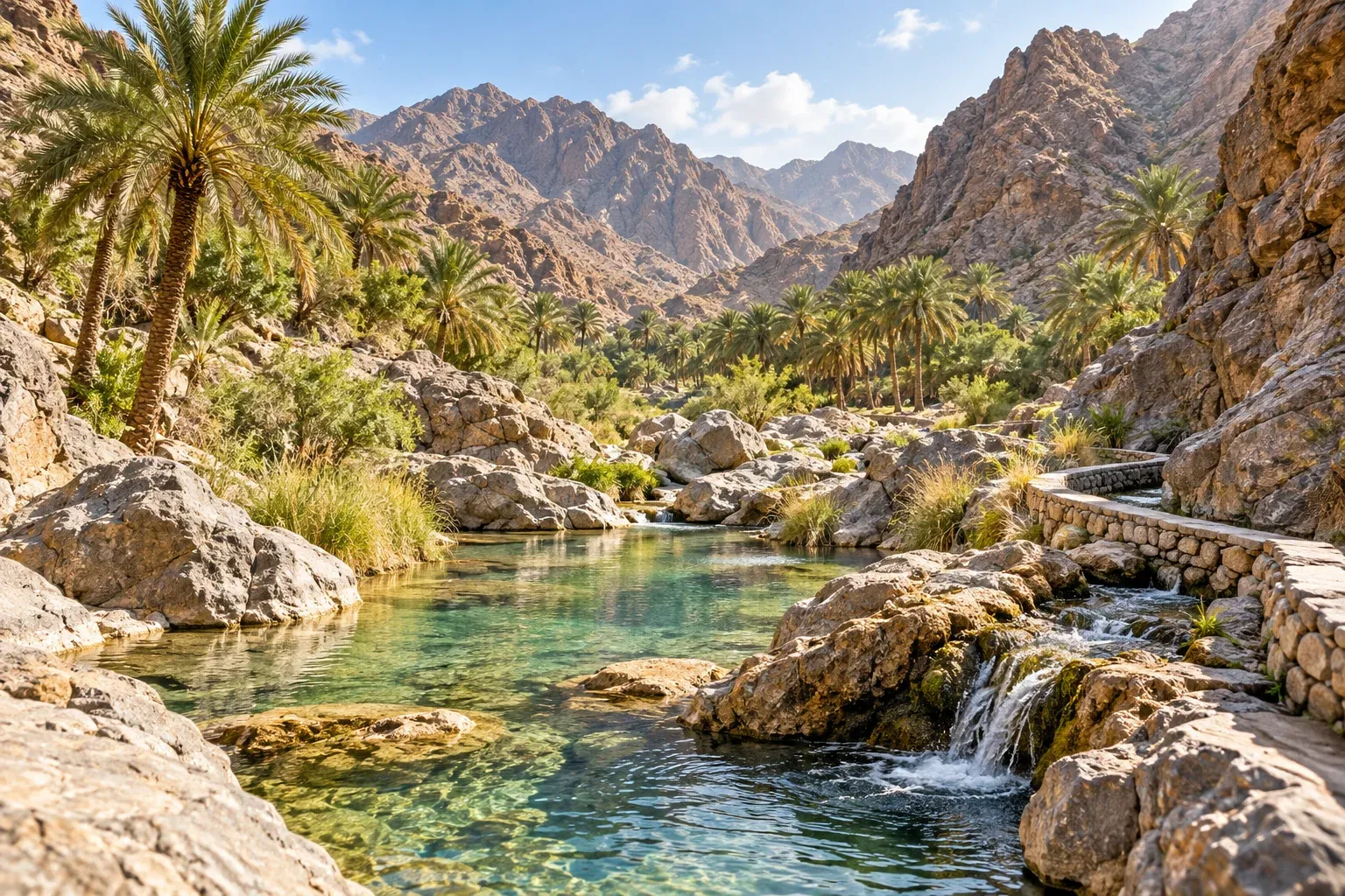 wadi al abadilah — locals only — AI illustration