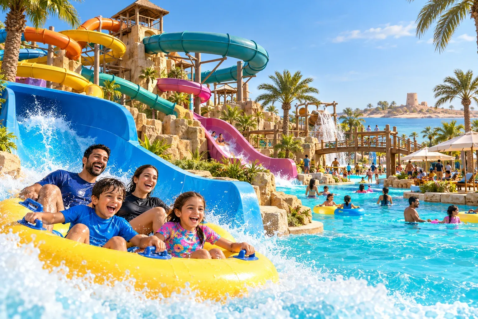 dreamland aqua park — AI illustration