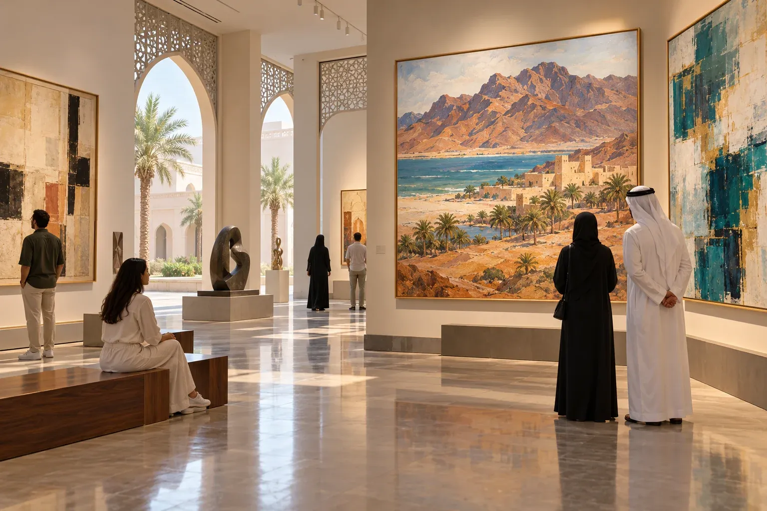 sharjah art museum — AI illustration