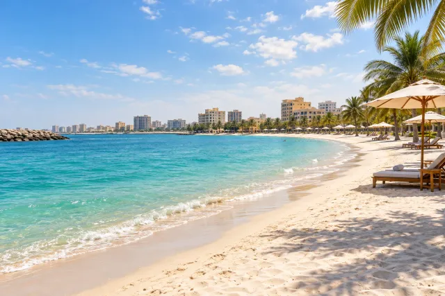 al khan beach — AI illustration
