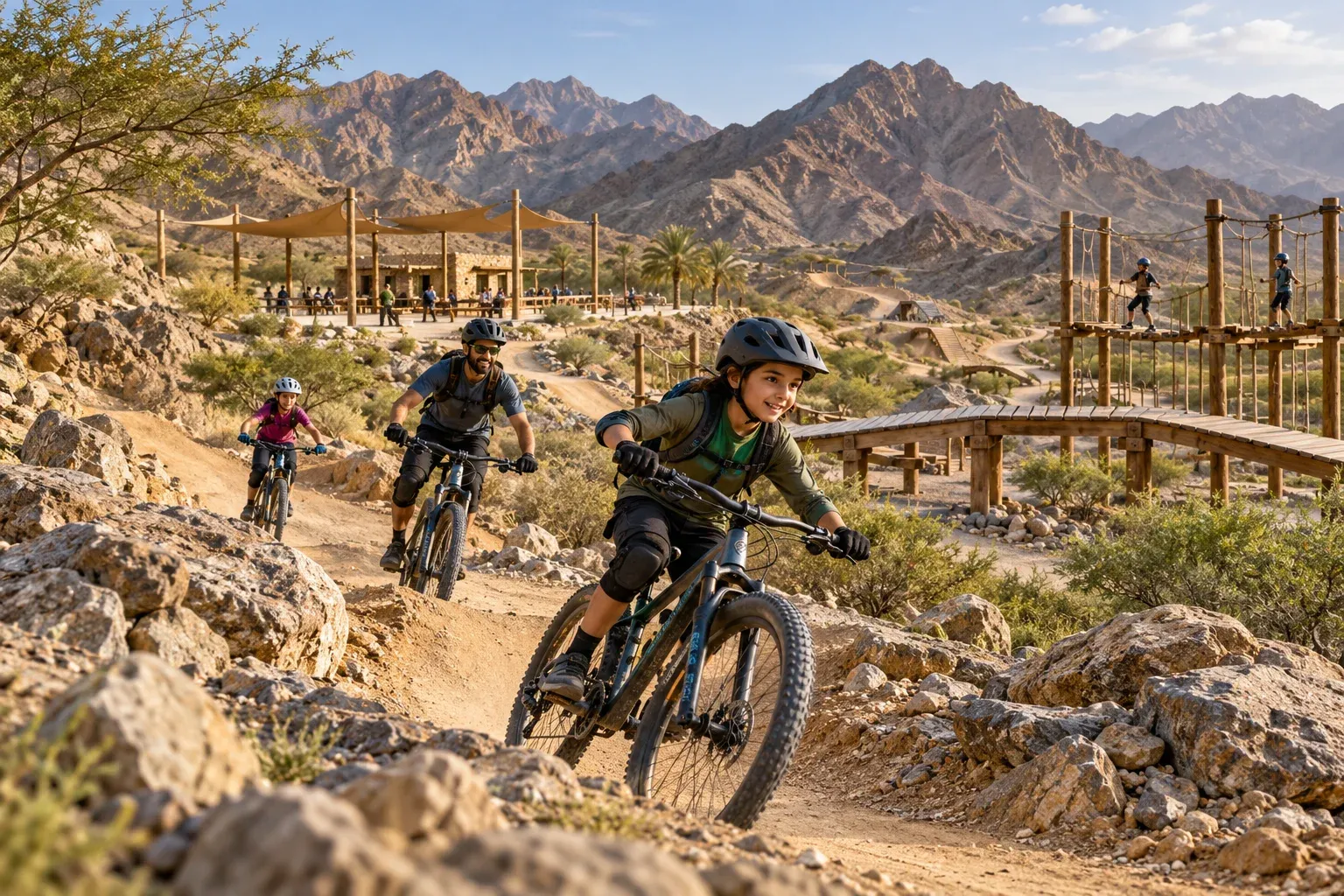 fujairah adventure park — AI illustration
