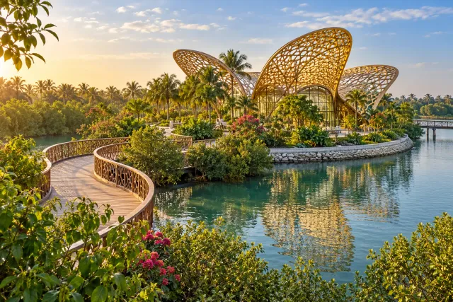 al noor island — AI illustration