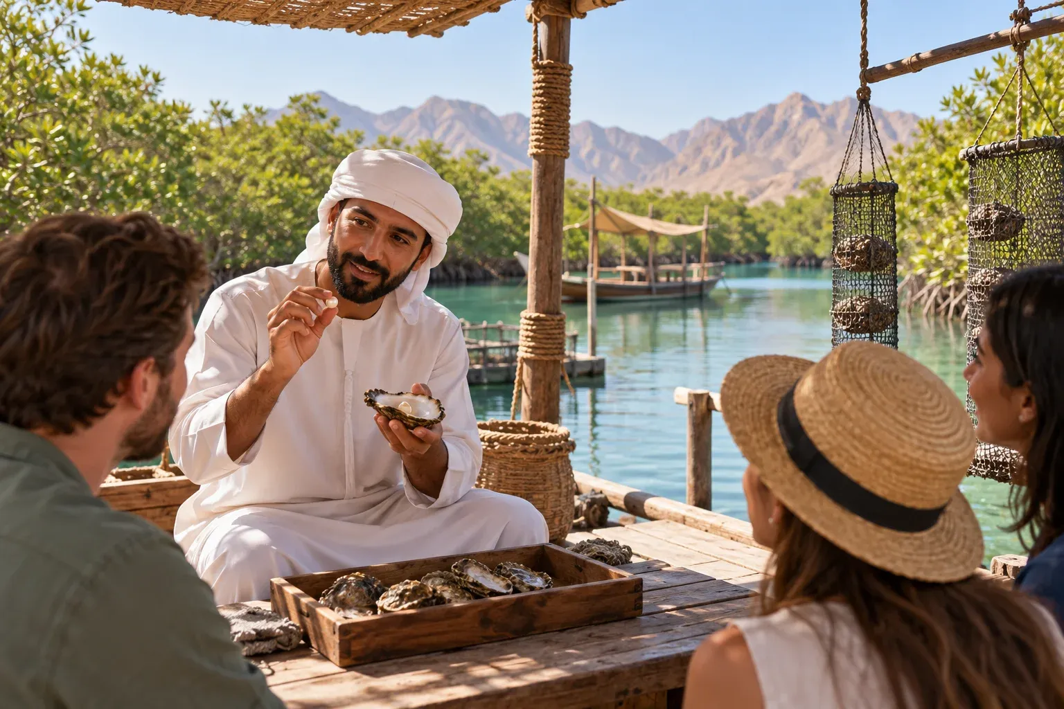 suwaidi pearls farm tour — AI illustration