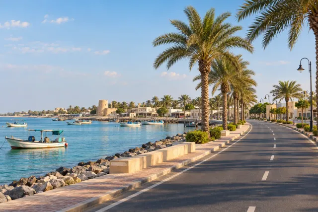 uaq coastal road drive — AI illustration