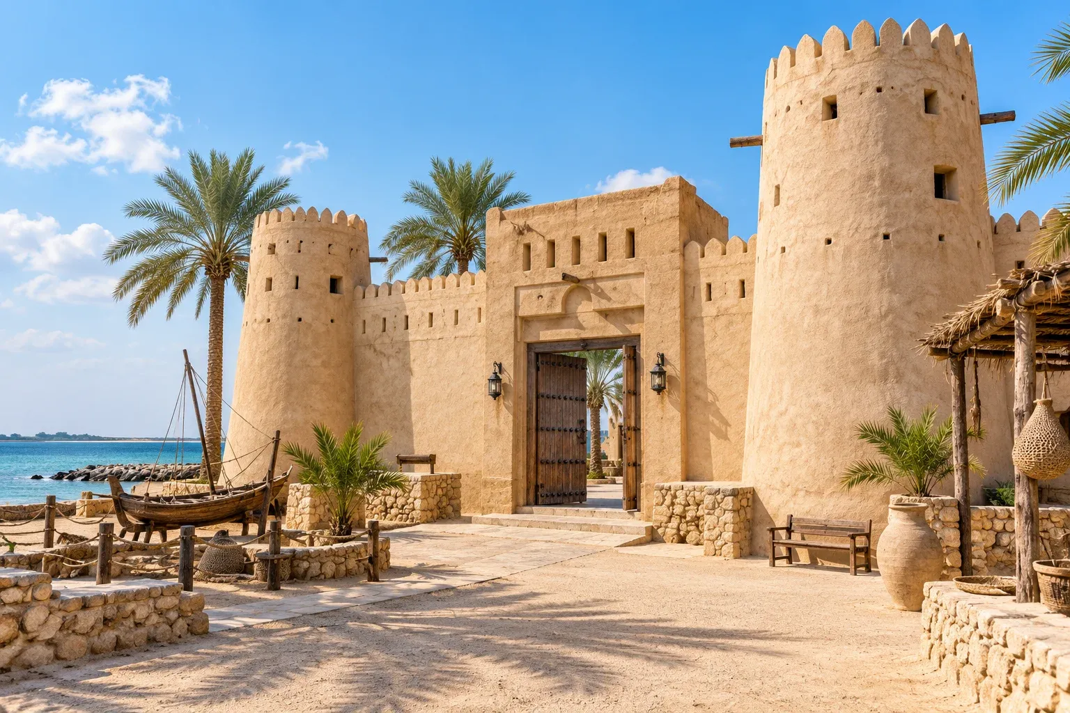 uaq fort & museum — AI illustration
